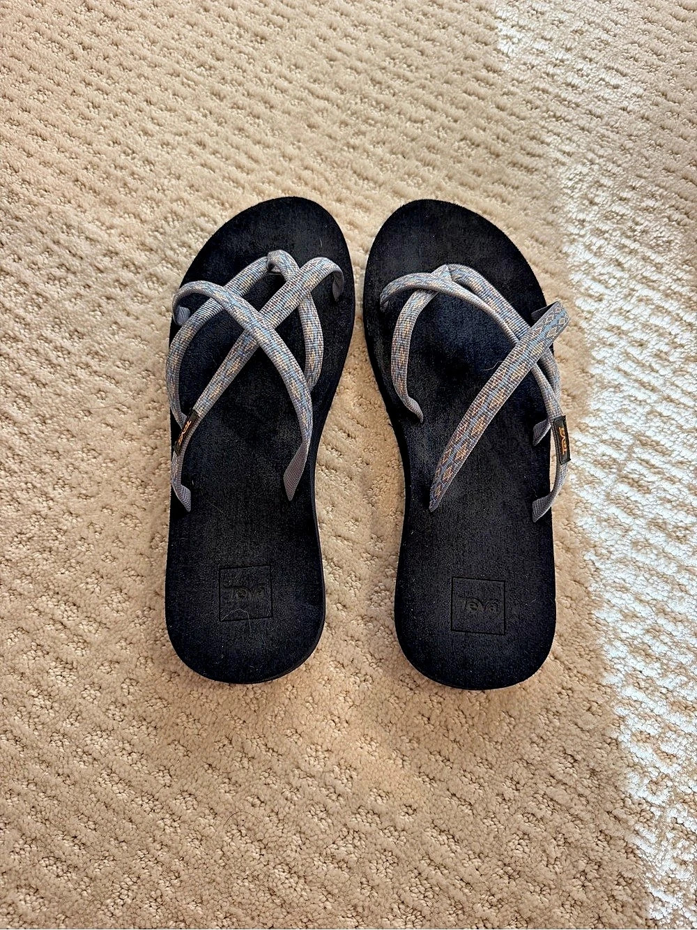 Teva | Strappy Sandals in Black & Gray